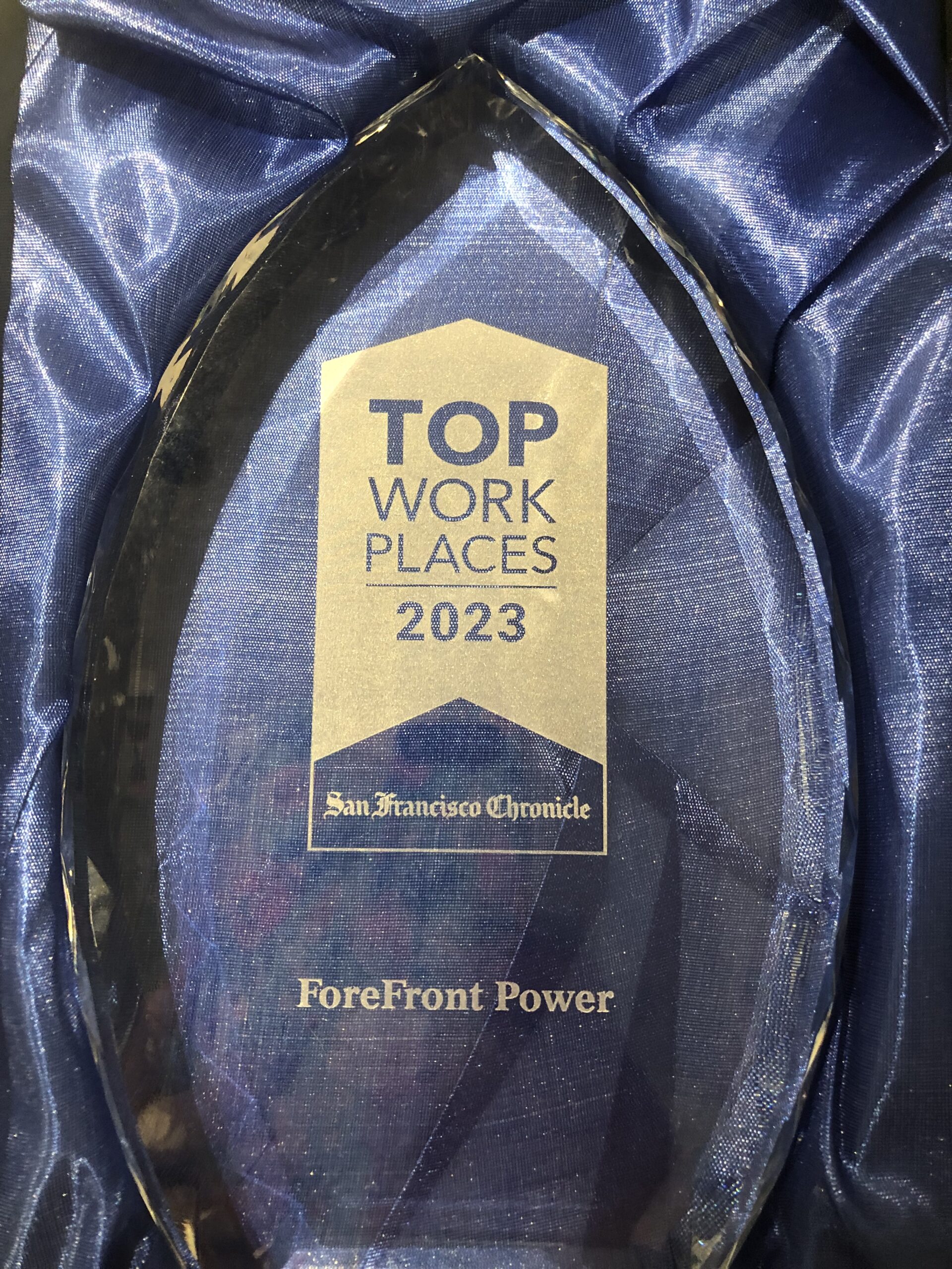 San Francisco Chronicle Names ForeFront Power a Top Workplaces 2023